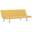 Sofa Bed Yellow Polyester