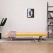 Sofa Bed Yellow Polyester