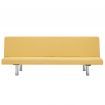 Sofa Bed Yellow Polyester