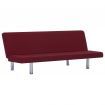 Sofa Bed Wine Red Polyester