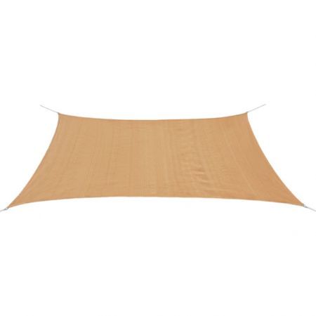Sunshade Sail HDPE Rectangular 2x4 m Beige