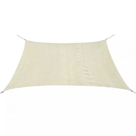 Sunshade Sail HDPE Square 3.6x3.6 m Cream