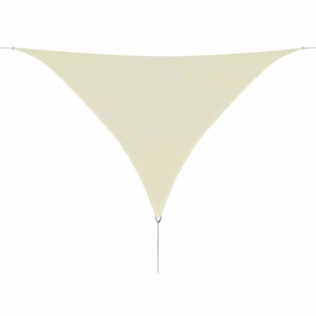 Sunshade Sail HDPE Triangular 5x5x5 m Cream