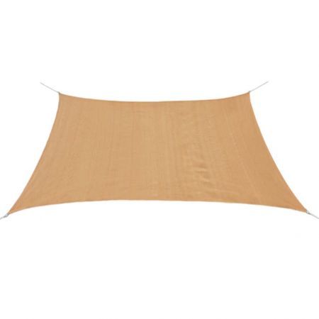 Sunshade Sail HDPE Square 2x2 m Beige