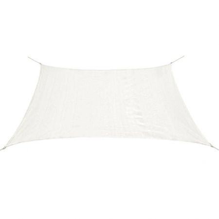 Sunshade Sail HDPE Rectangular 2x4 m White