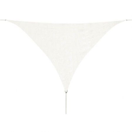 Sunshade Sail HDPE Triangular 3.6x3.6x3.6 m White
