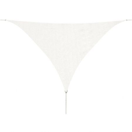 Sunshade Sail HDPE Triangular 5x5x5 m White