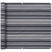 Balcony Screen Oxford Fabric 90x400 cm Stripe Grey