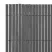 Double-Sided Garden Fence 90x500 cm Grey