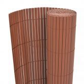 Double-Sided Garden Fence 150x500 cm Brown