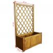 Garden Storage Box Grey 117x45x56 cm