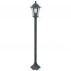 Garden Post Lights 6 pcs E27 110 cm Aluminium Dark Green