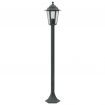 Garden Post Lights 6 pcs E27 110 cm Aluminium Dark Green