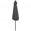 Outdoor Parasol with Metal Pole 300 cm Anthracite