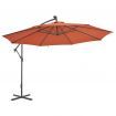 Cantilever Umbrella with Aluminium Pole 350 cm Terracotta