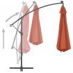 Cantilever Umbrella with Aluminium Pole 350 cm Terracotta