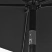 Outdoor Parasol with Metal Pole 300x200 cm Anthracite