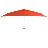 Outdoor Parasol with Metal Pole 300x200 cm Terracotta