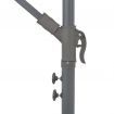 Cantilever Umbrella LED Lights and Steel Pole 300cm Anthracite