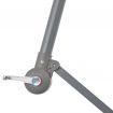 Cantilever Umbrella with LED Lights and Steel Pole 300 cm Taupe