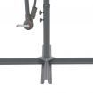 Cantilever Umbrella with LED Lights and Steel Pole 300 cm Taupe