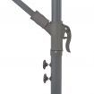 Cantilever Umbrella with LED Lights and Metal Pole 350 cm Sand