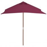 Cantilever Umbrella with LED Lights and Metal Pole 350 cm Anthracite
