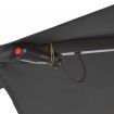 Cantilever Umbrella with LED Lights and Metal Pole 350 cm Anthracite