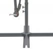 Cantilever Umbrella with LED Lights and Metal Pole 350 cm Anthracite