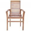 Stacking Dining Chairs 4 pcs Solid Teak