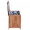 Garden Storage Box 120x50x58 cm Solid Teak Wood