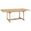 Extending Dining Table 150-200x100x75 cm Solid Teak Wood