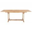 Extending Dining Table 150-200x100x75 cm Solid Teak Wood