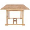 Extending Dining Table 150-200x100x75 cm Solid Teak Wood