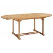 Extending Dining Table 150-200x100x75 cm Solid Teak Wood