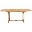 Extending Dining Table 150-200x100x75 cm Solid Teak Wood