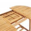 Extending Dining Table 150-200x100x75 cm Solid Teak Wood