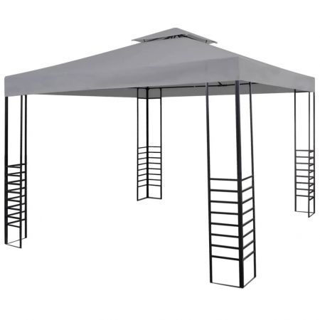 Garden Gazebo Powder-Coated Steel 300x300x270m Anthracite