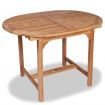 Extendable Outdoor Dining Table (110-160)x80x75cm Solid Teak