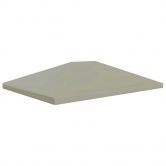 Gazebo Top Cover 310 g/m² 4x3 m Brown