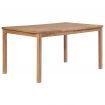 Outdoor Dining Table 150x90x77 cm Solid Teak Wood