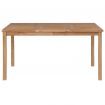 Outdoor Dining Table 150x90x77 cm Solid Teak Wood