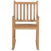 Rocking Chair Solid Teak 58x92.5x106 cm Brown