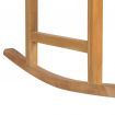 Rocking Chair Solid Teak 58x92.5x106 cm Brown