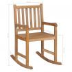 Rocking Chair Solid Teak 58x92.5x106 cm Brown