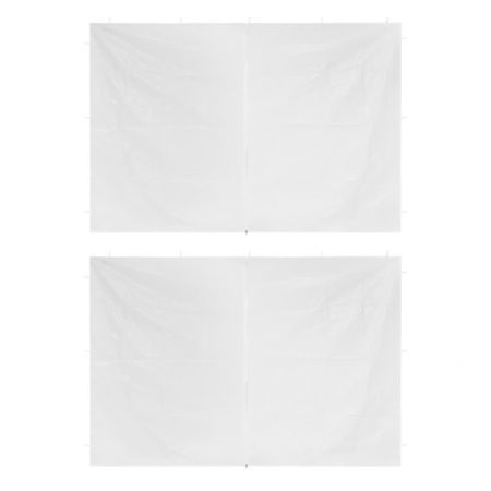 Party Tent Doors 2 pcs with Zipper White