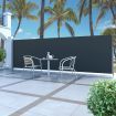 Retractable Side Awning 180 x 500 cm Black