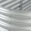 Garden Planter 320x80x44 cm Galvanised Steel Silver