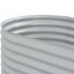Garden Planter 320x80x44 cm Galvanised Steel Silver
