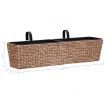 Garden Planters 2 pcs Water Hyacinth Brown